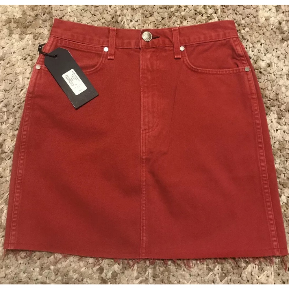 RAG & BONE Skirt Moss “red” SIZE 26 $185